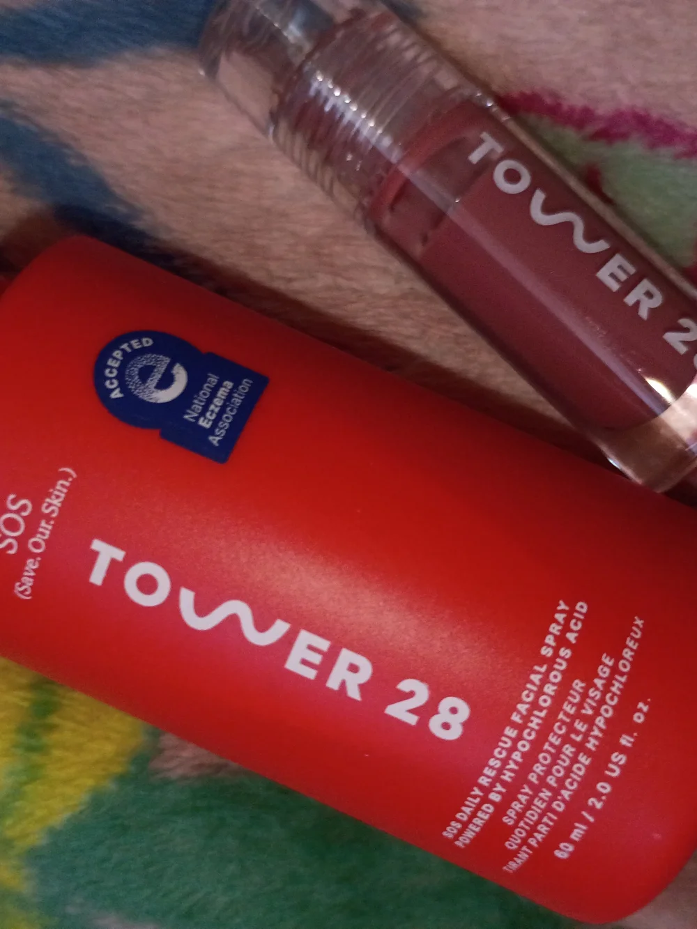 Tower 28 Pink Gloss And SOS Facial Spray Duo